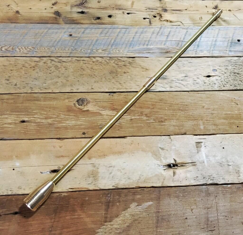 野良道具製作所 ALL真鍮製火吹き棒 「野良ブラスター」 ロングver. 3本継90cm ゴールド